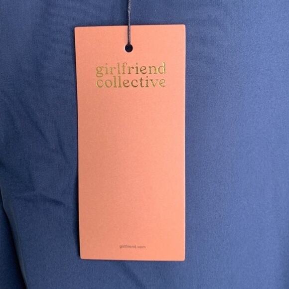 NWT 6XL Girlfriend Collective Midnight Blue Scoop Back Unitard 28.5" Inseam - Picture 11 of 11